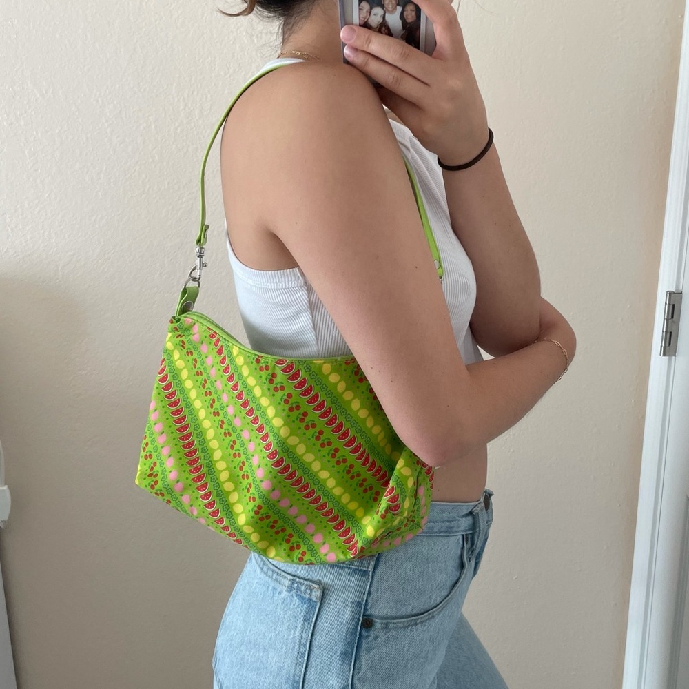 Y2K green fruit mini purse